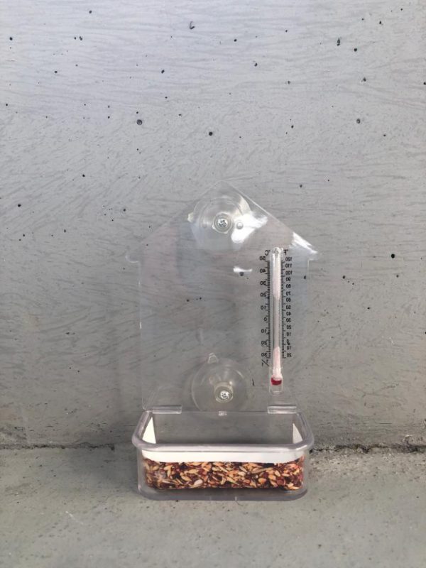 raamvoeder huis met thermometer