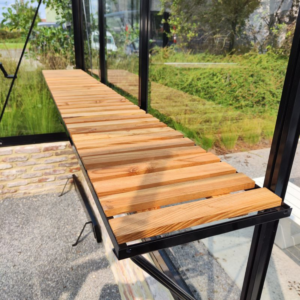 universeel schap met houten inleg