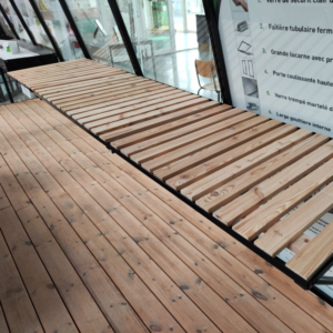 universele werktafel met houten inleg